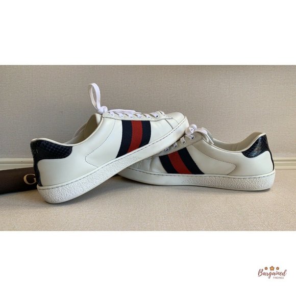 🛑SOLD🛑Authentic GUCCI Men's Ace Leather Sneakers - Picture 4 of 13